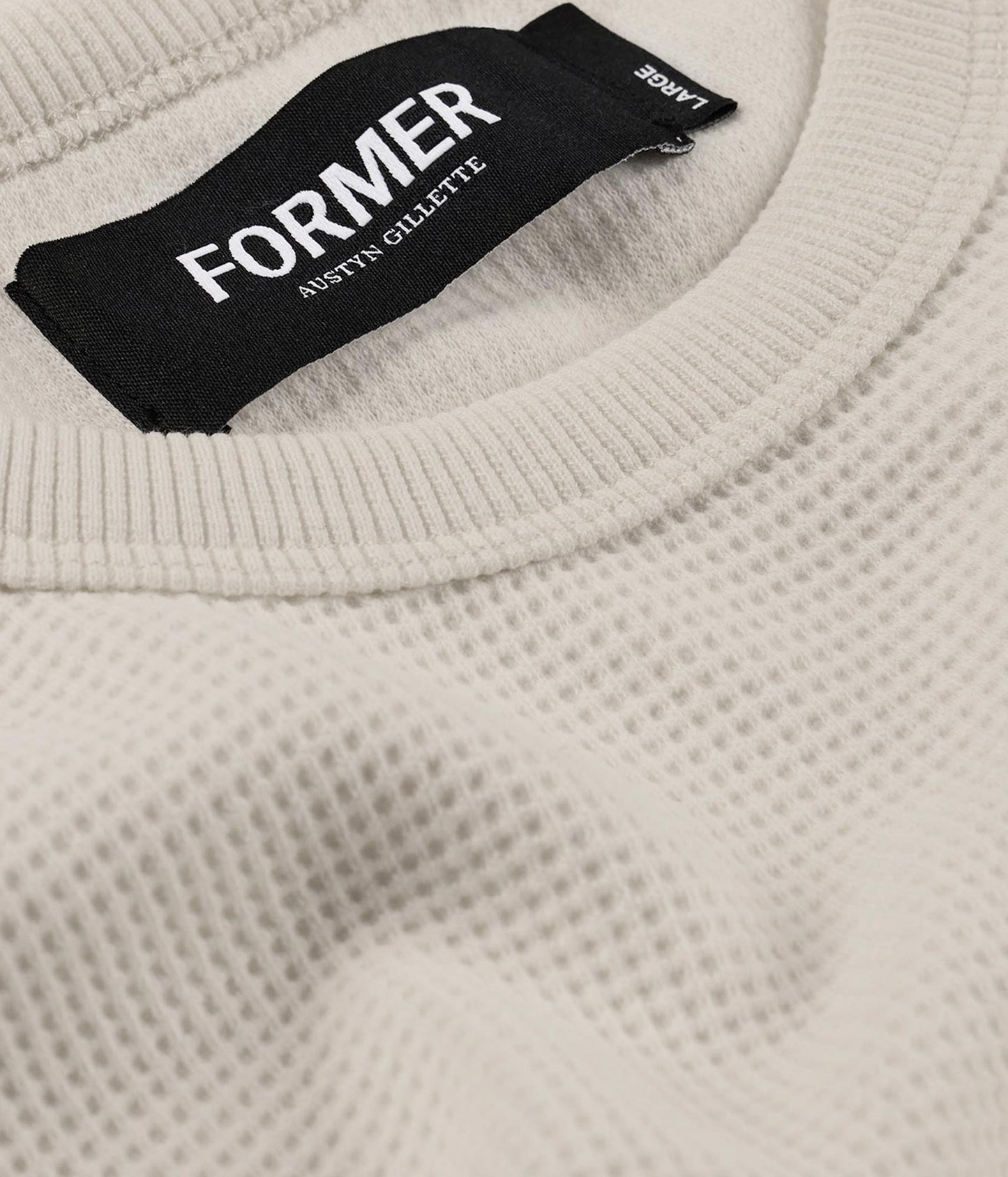 AG RAGLAN WAFFLE // BONE