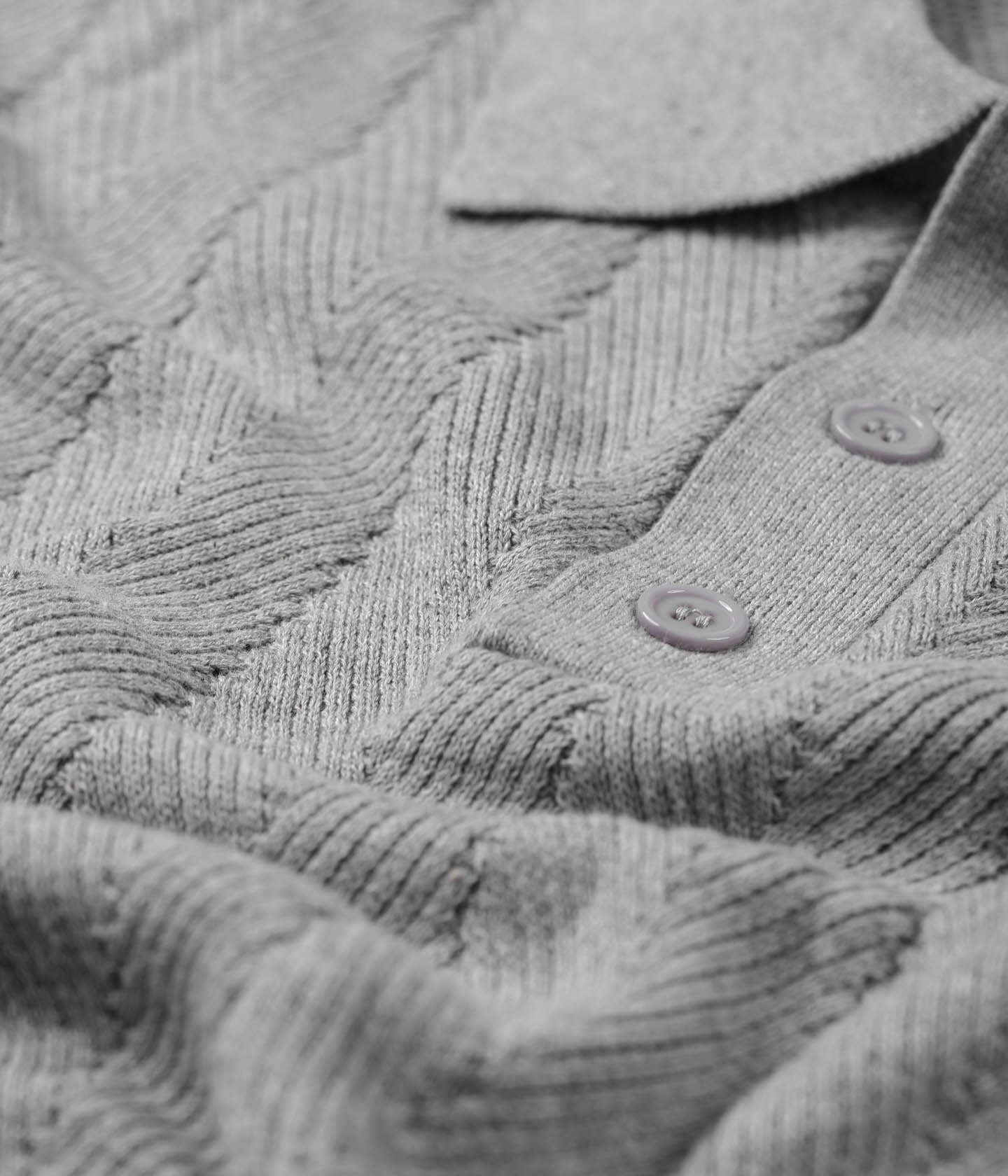 AG POLO LS KNIT // GREY