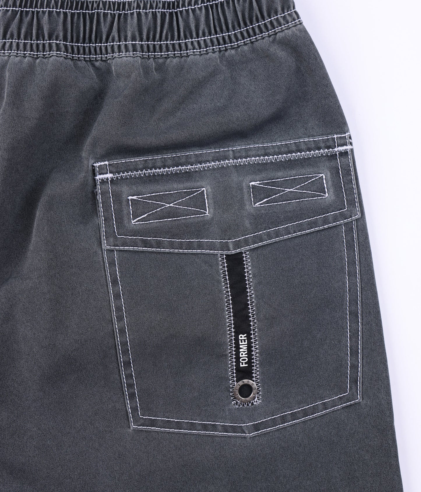 SWANS PUNCTURE 18" SWIM SHORT // BLACK