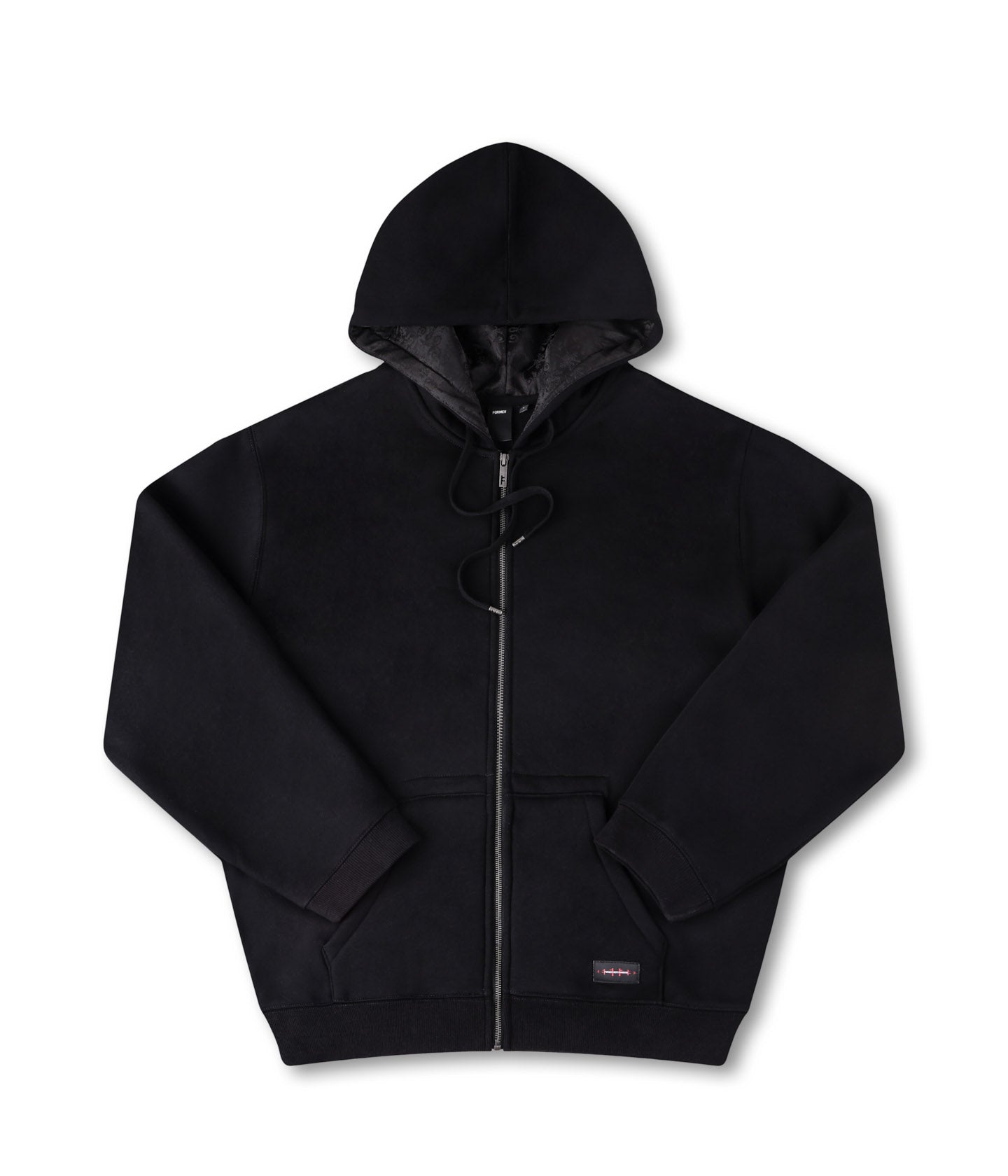 RECURRENT F LINED ZT HOOD // BLACK – FORMER MERCHANDISE