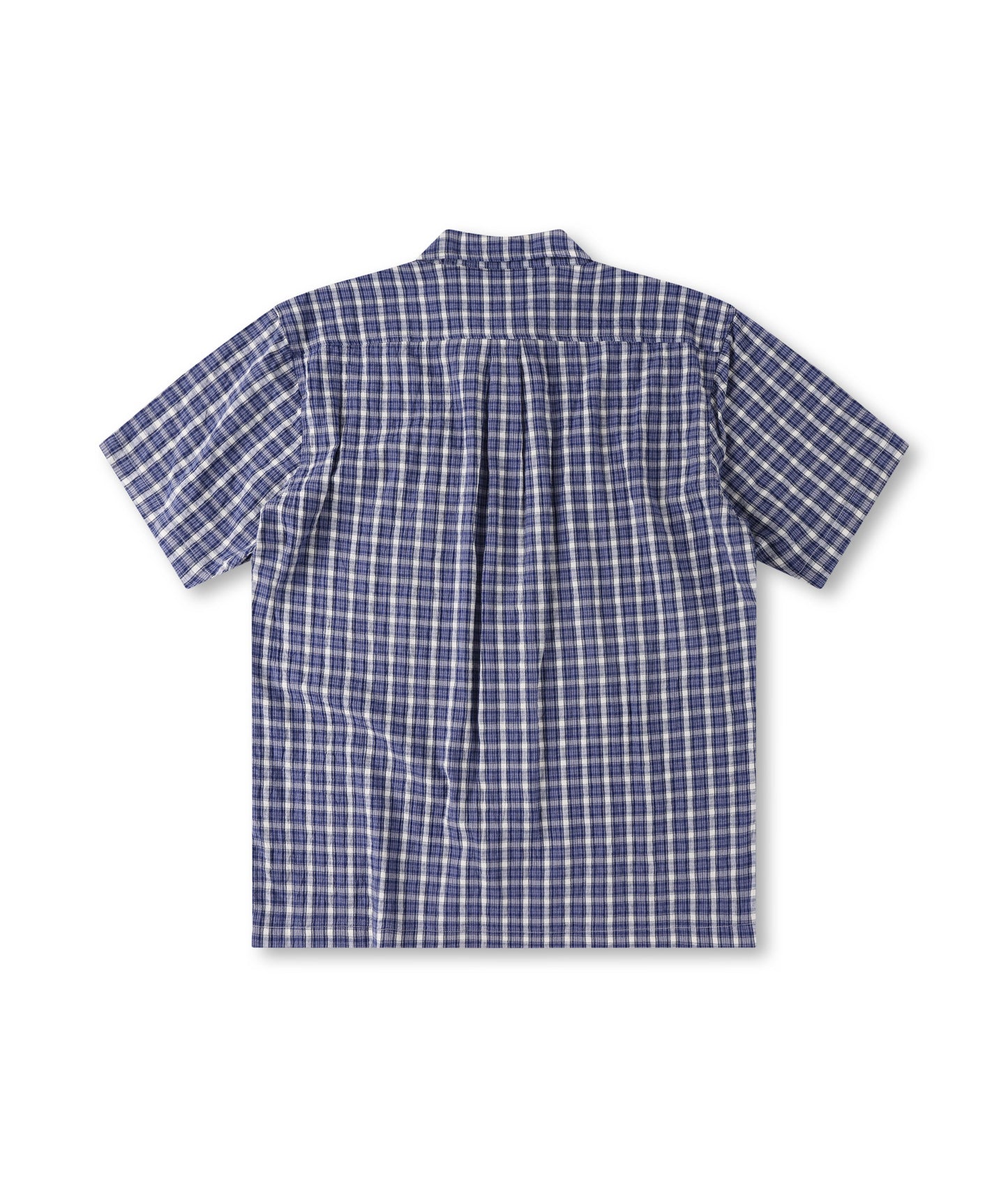 MANNERS CHECK SS SHIRT // VINTAGE NAVY