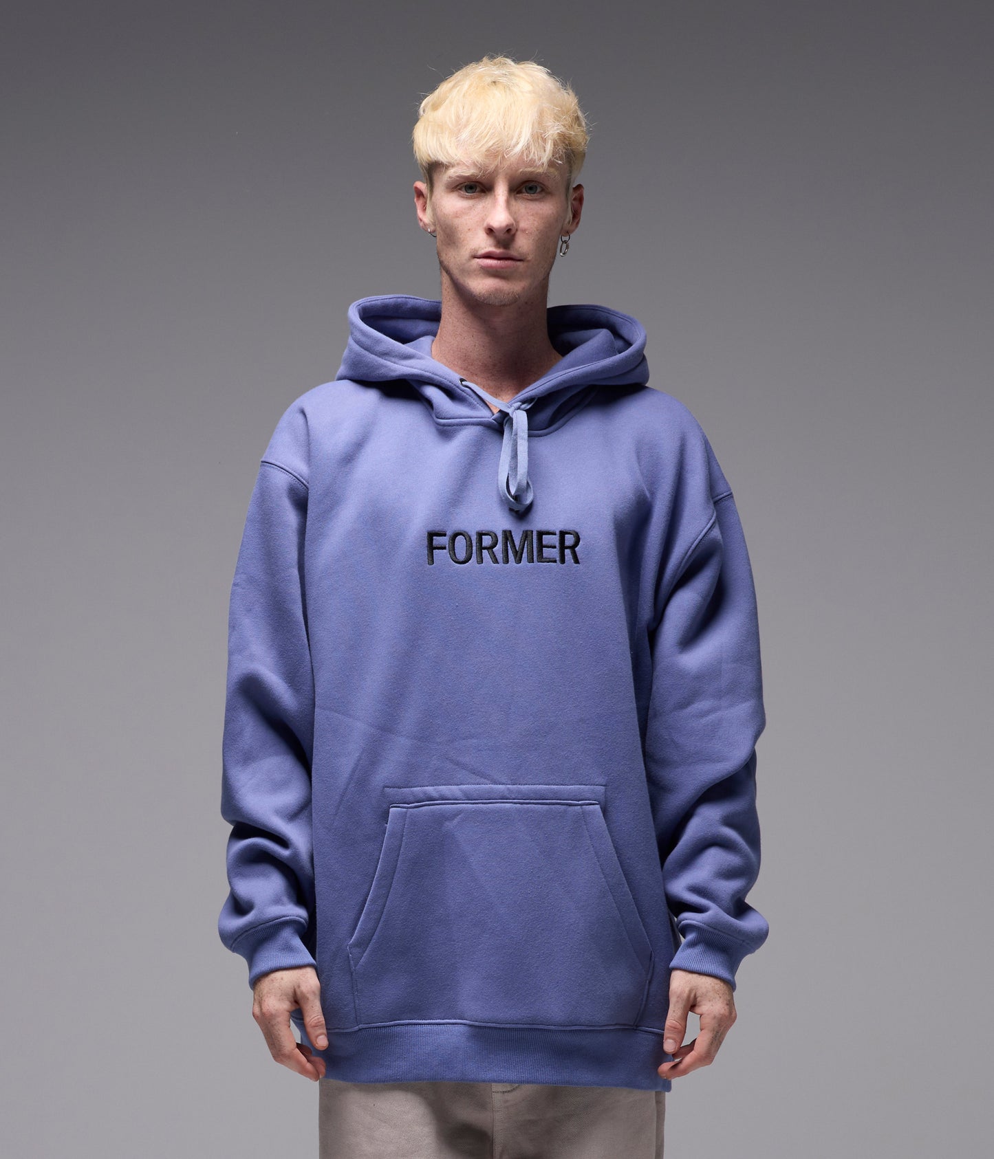 LEGACY EMBROID HOOD // VIOLET