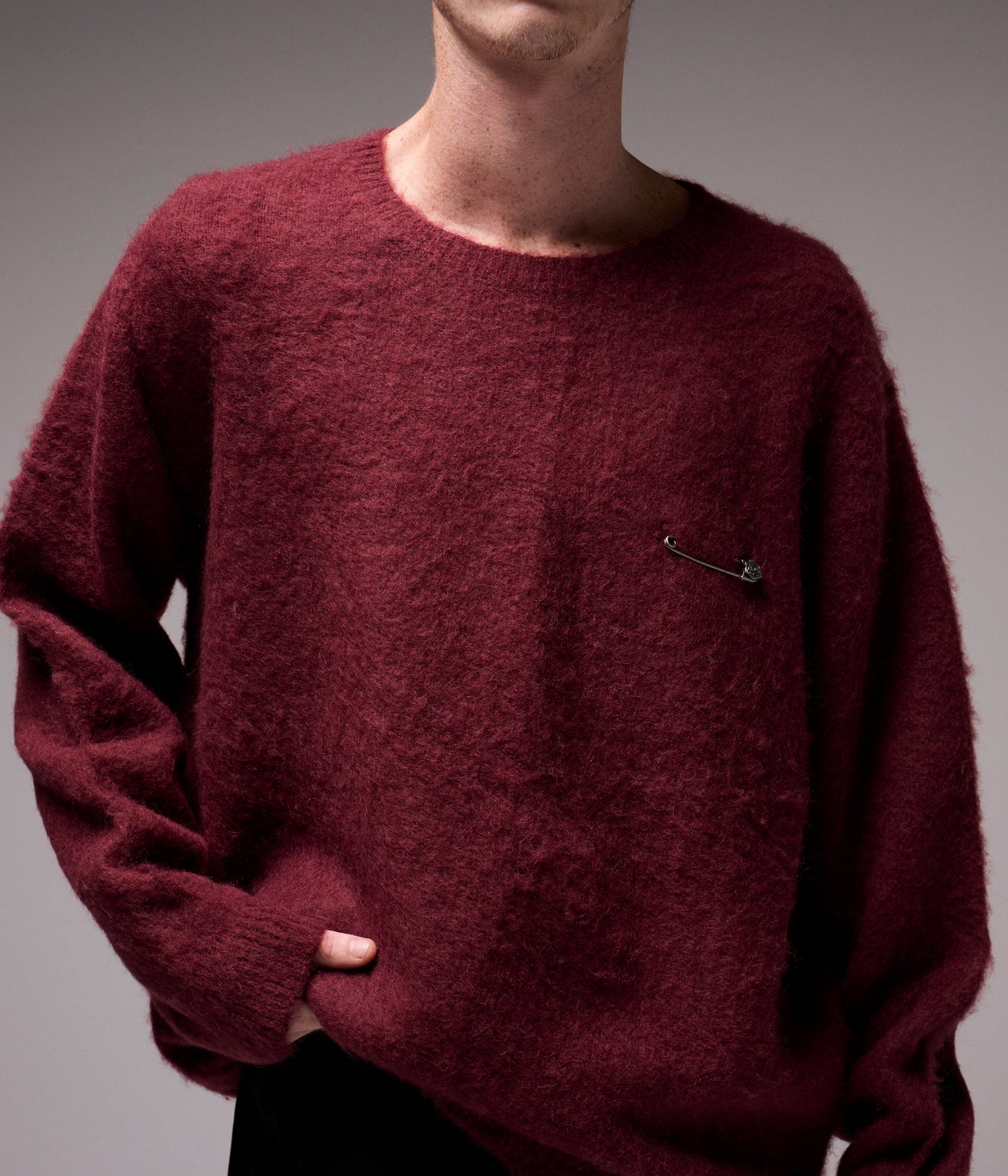 CRUX KNIT CREW // CRIMSON