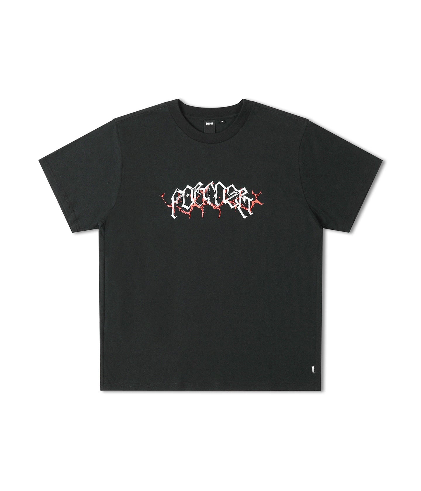 ★ILLIGO★ Hand drawn fitted crop t-shirt black ILLIGO – SellerWork