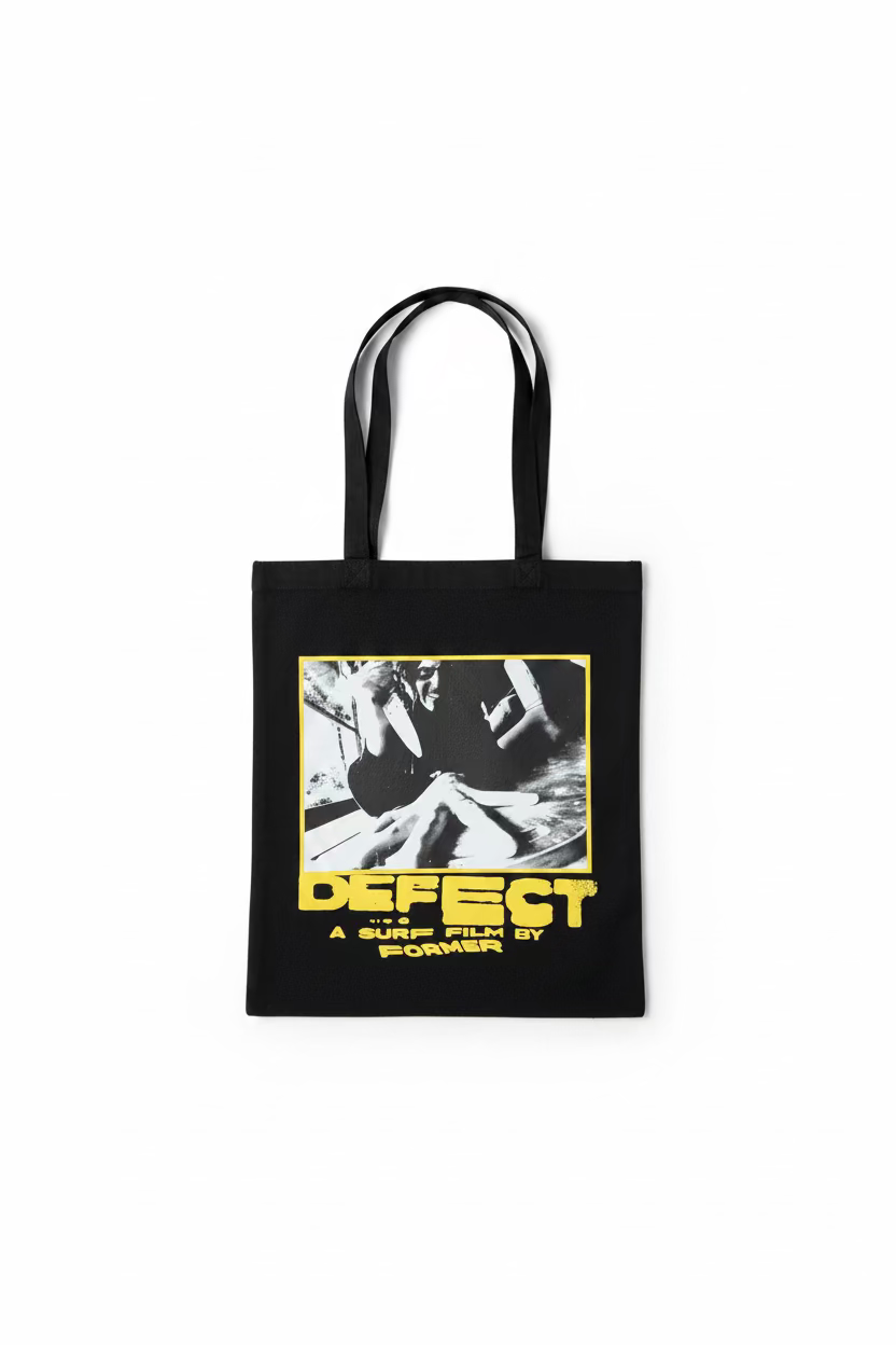 DEFECT TOTE BAG // BLACK