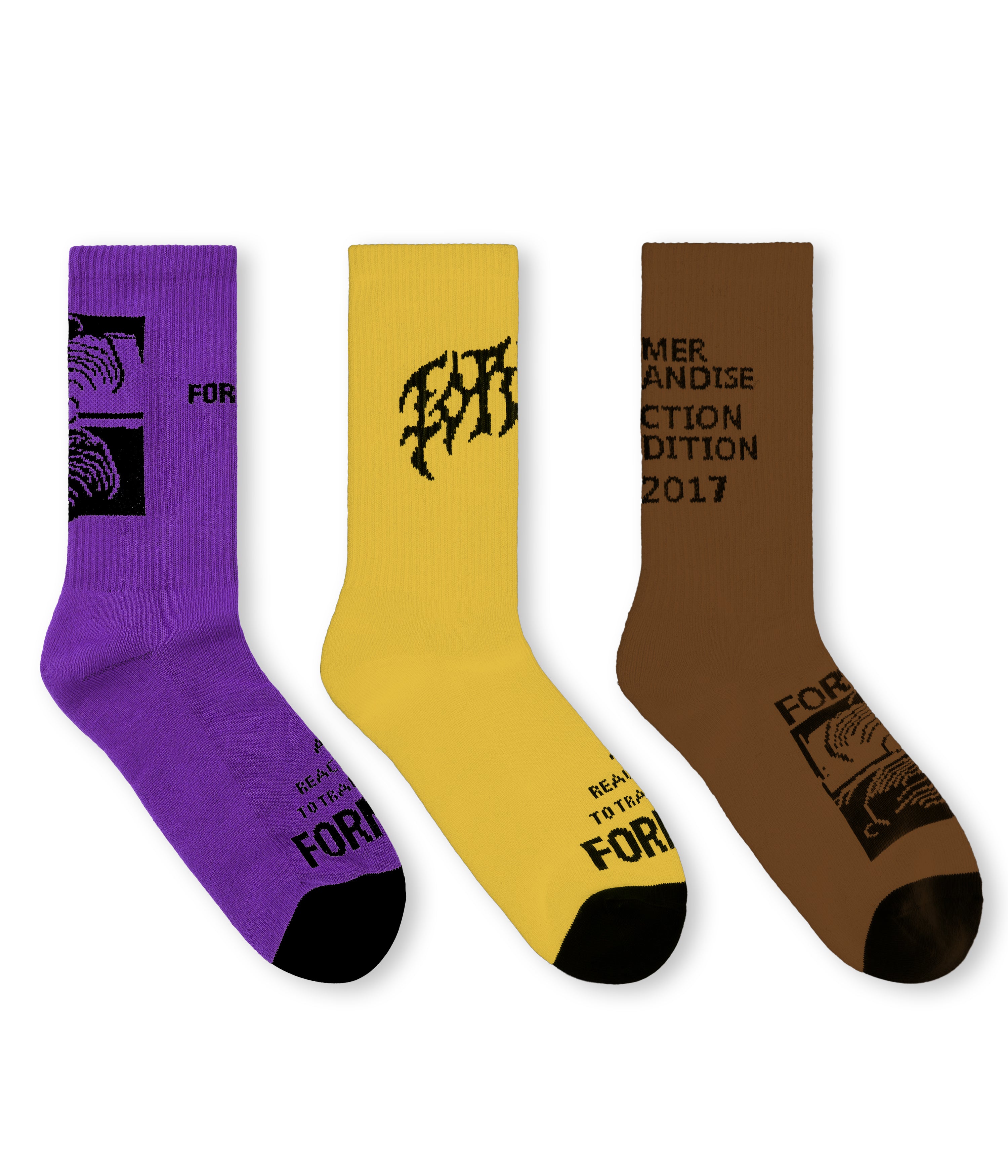 SYSTEM 3-PACK SOCK // MULTI – FORMER MERCHANDISE