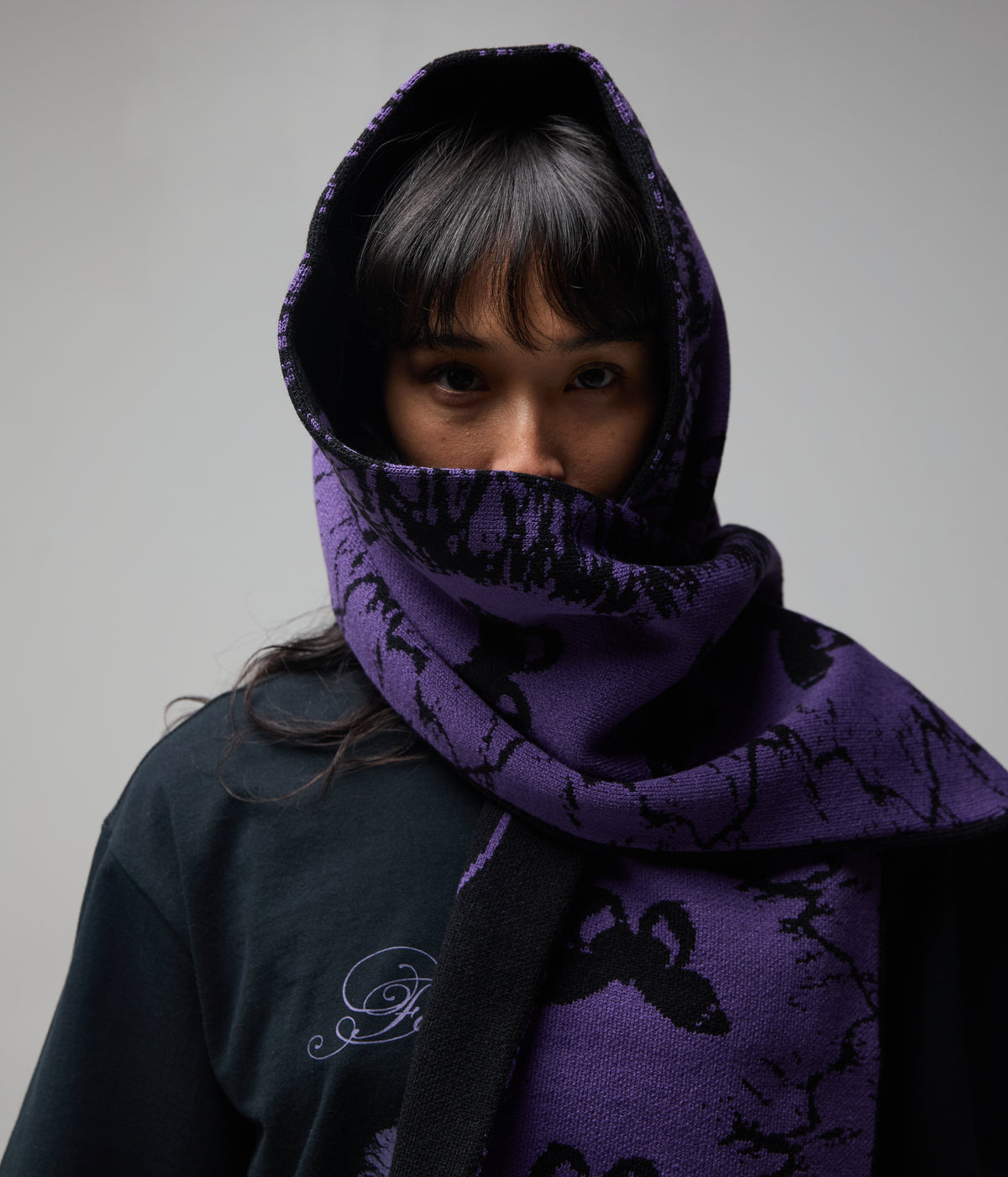 ILLUSION SCARF // BLACK