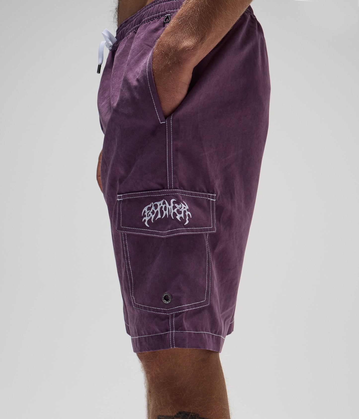 SWANS CARGO 21" SWIM TRUNK // WASHED PURPLE