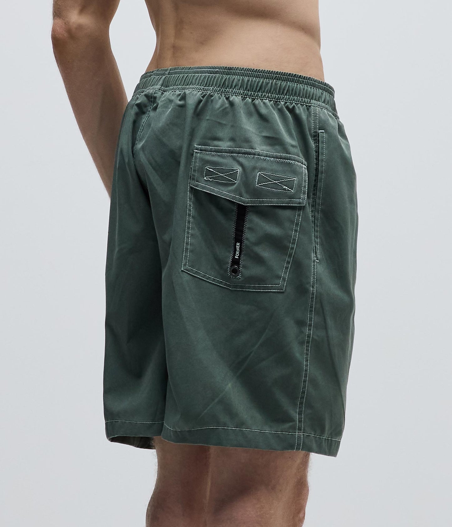 SWANS PUNCTURE 18" SWIM SHORT // PINE