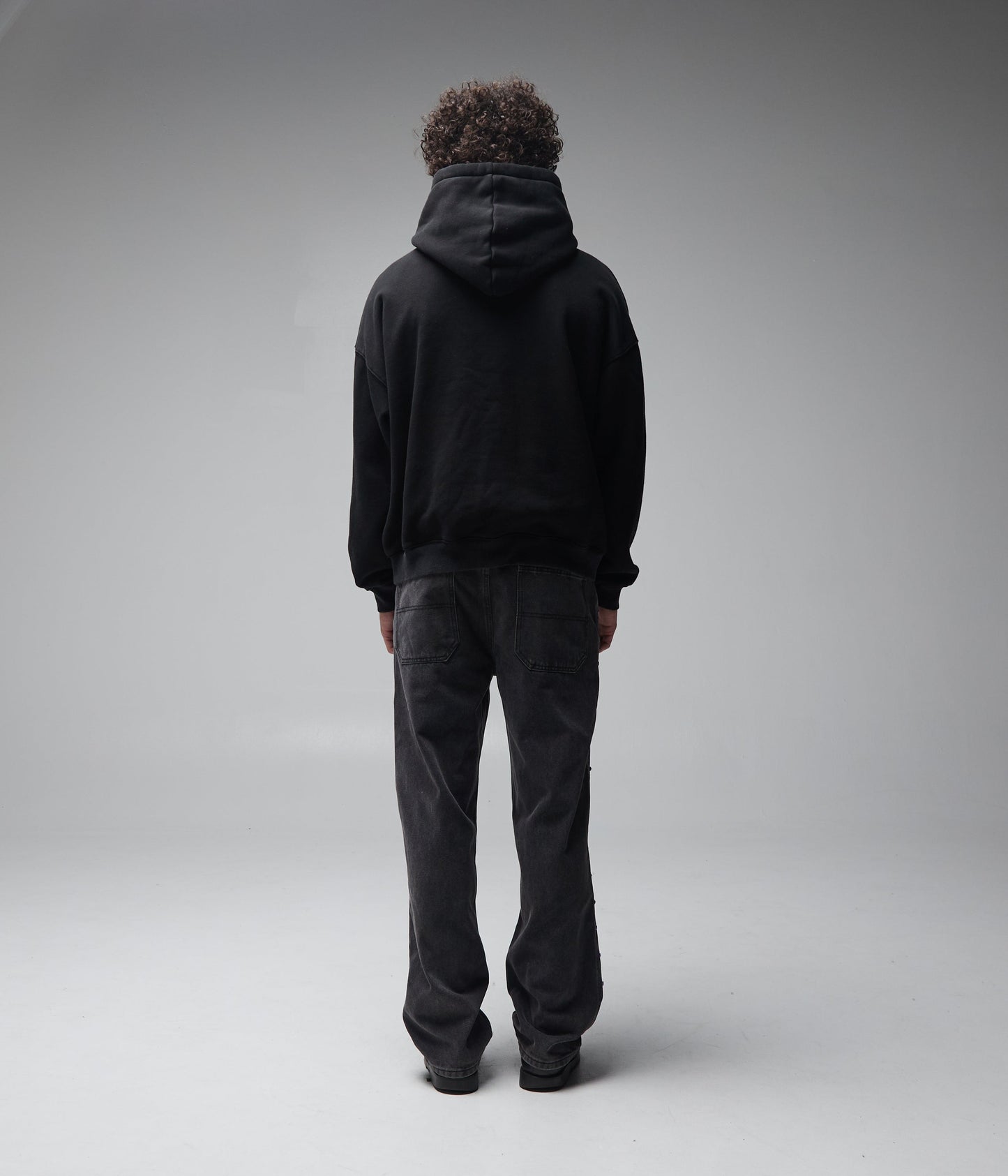 FORMER Skullz Boxy Heavy Hood in Merch Black - FORMER x RAGE Collection