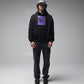 FORMER Corp Boxy Hood in Merch Black - FORMER x RAGE Collection