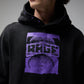 FORMER Corp Boxy Hood in Merch Black - FORMER x RAGE Collection