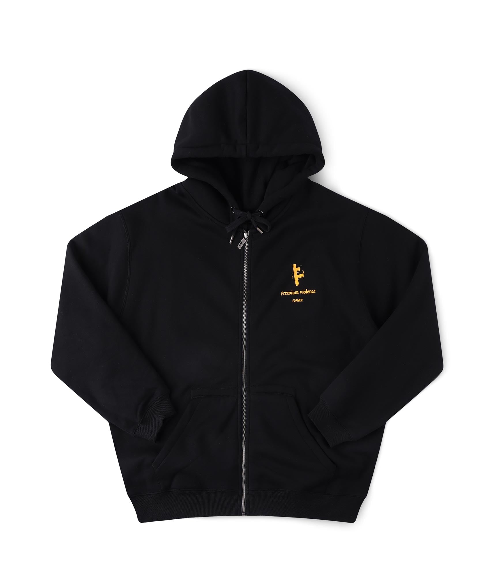 FORMER Slant F ZT Hood in BLACK - Destroyed By Dane Collection