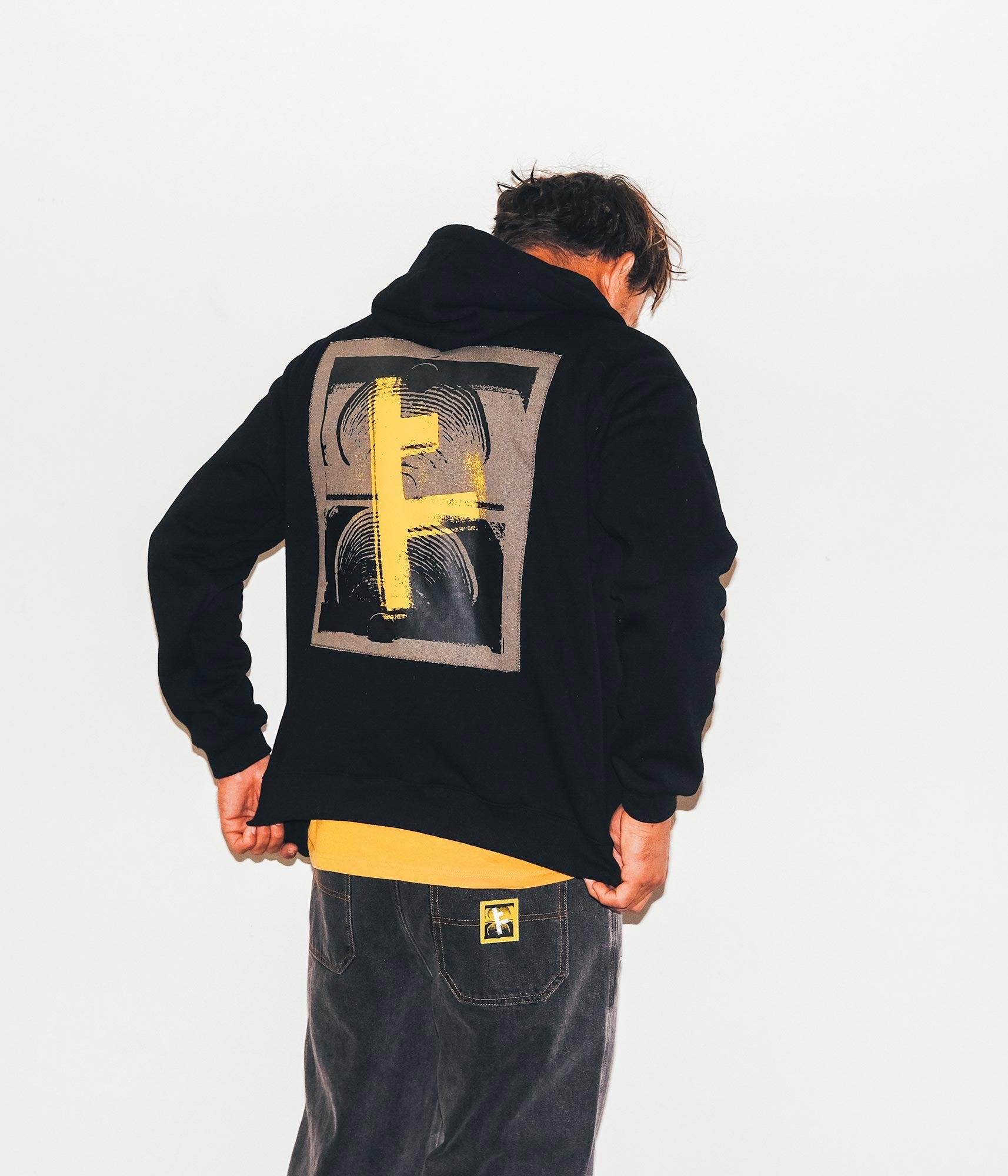 FORMER Slant F ZT Hood in BLACK - Destroyed By Dane Collection