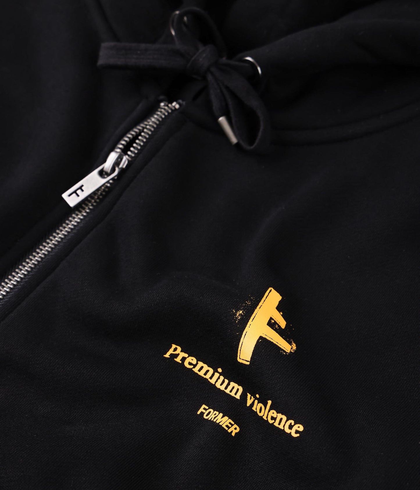 FORMER Slant F ZT Hood in BLACK - Destroyed By Dane Collection
