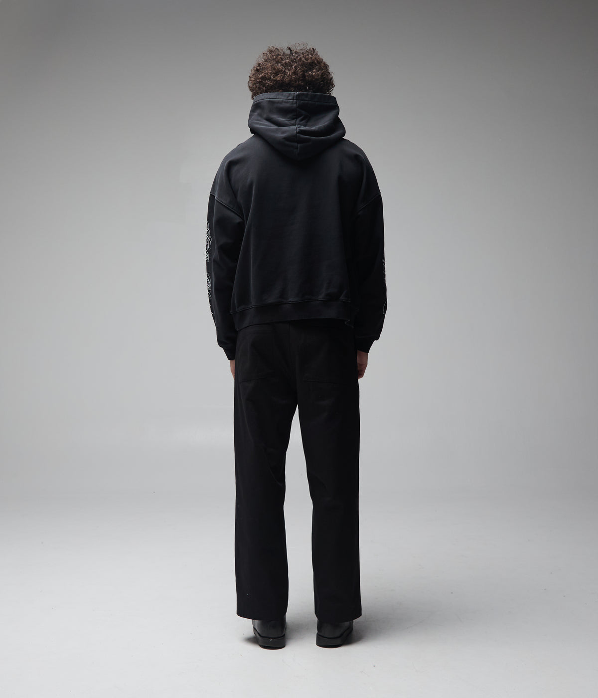 ILLUSION BOXY HOOD // WASHED BLACK