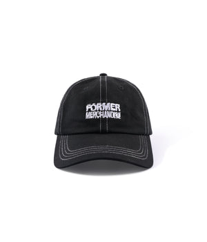SKEWED 6-PANEL CAP // BLACK