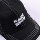 SKEWED 6-PANEL CAP // BLACK