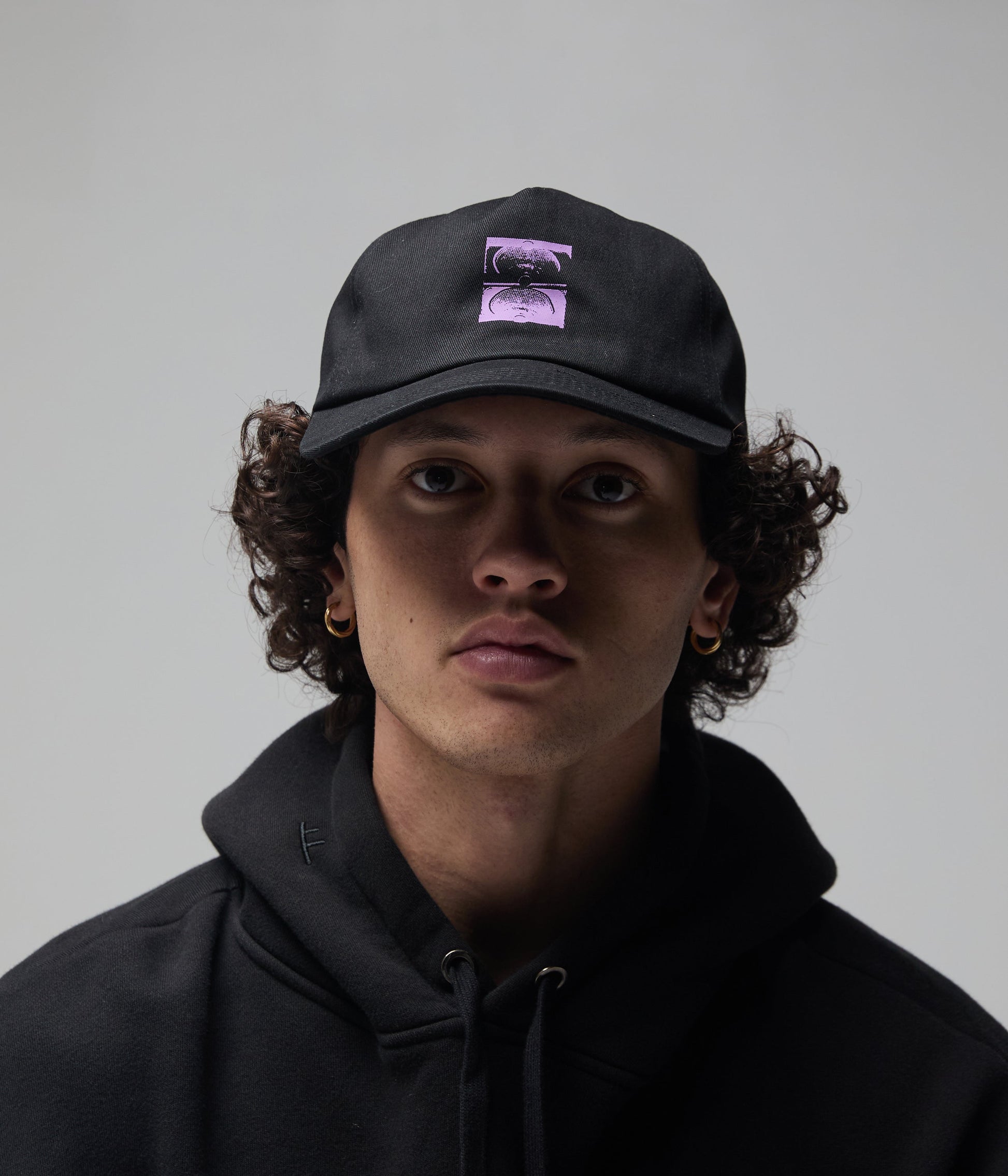 FORMER Crux Cap in Black / Purple - FORMER x RAGE Collection