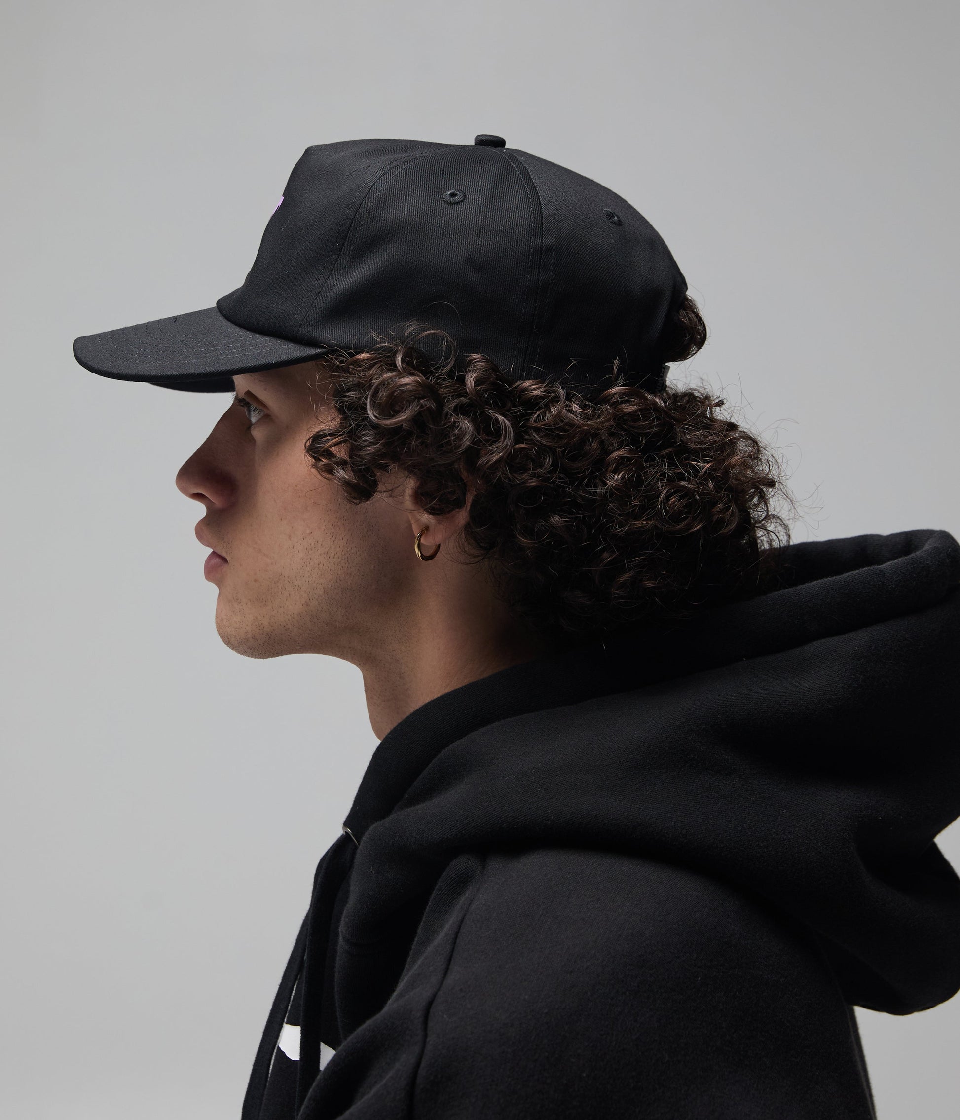 FORMER Crux Cap in Black / Purple - FORMER x RAGE Collection