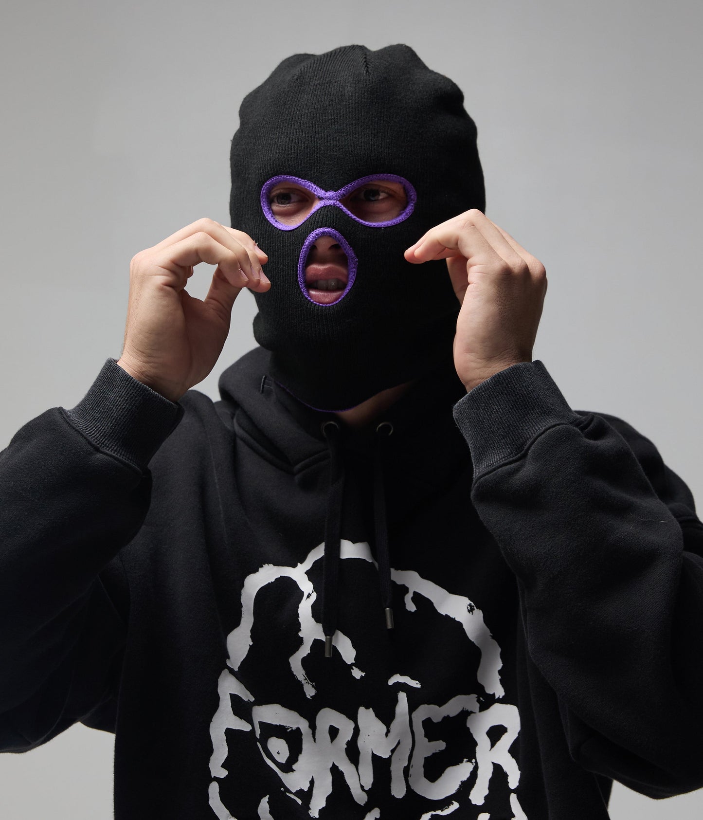 FORMER Tin Balaclava in Black - FORMER x RAGE Collection