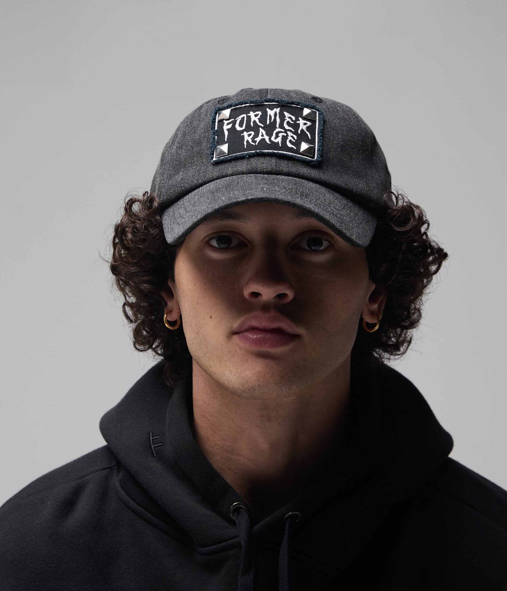 FORMER Studded Cap in Black - FORMER x RAGE Collection