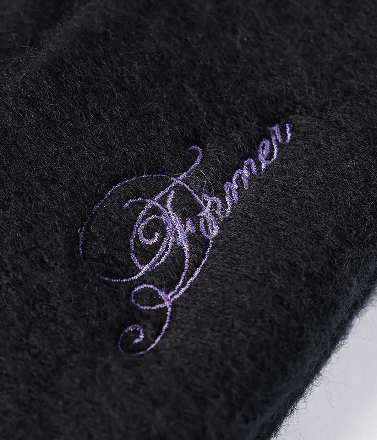 ILLUSION MOHAIR BEANIE // BLACK