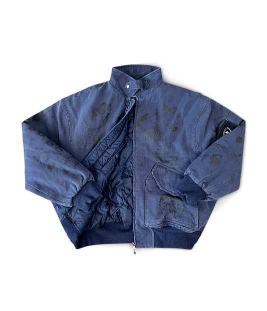 ALWAYS FOREVER BOMBER JACKET // WASHED NAVY