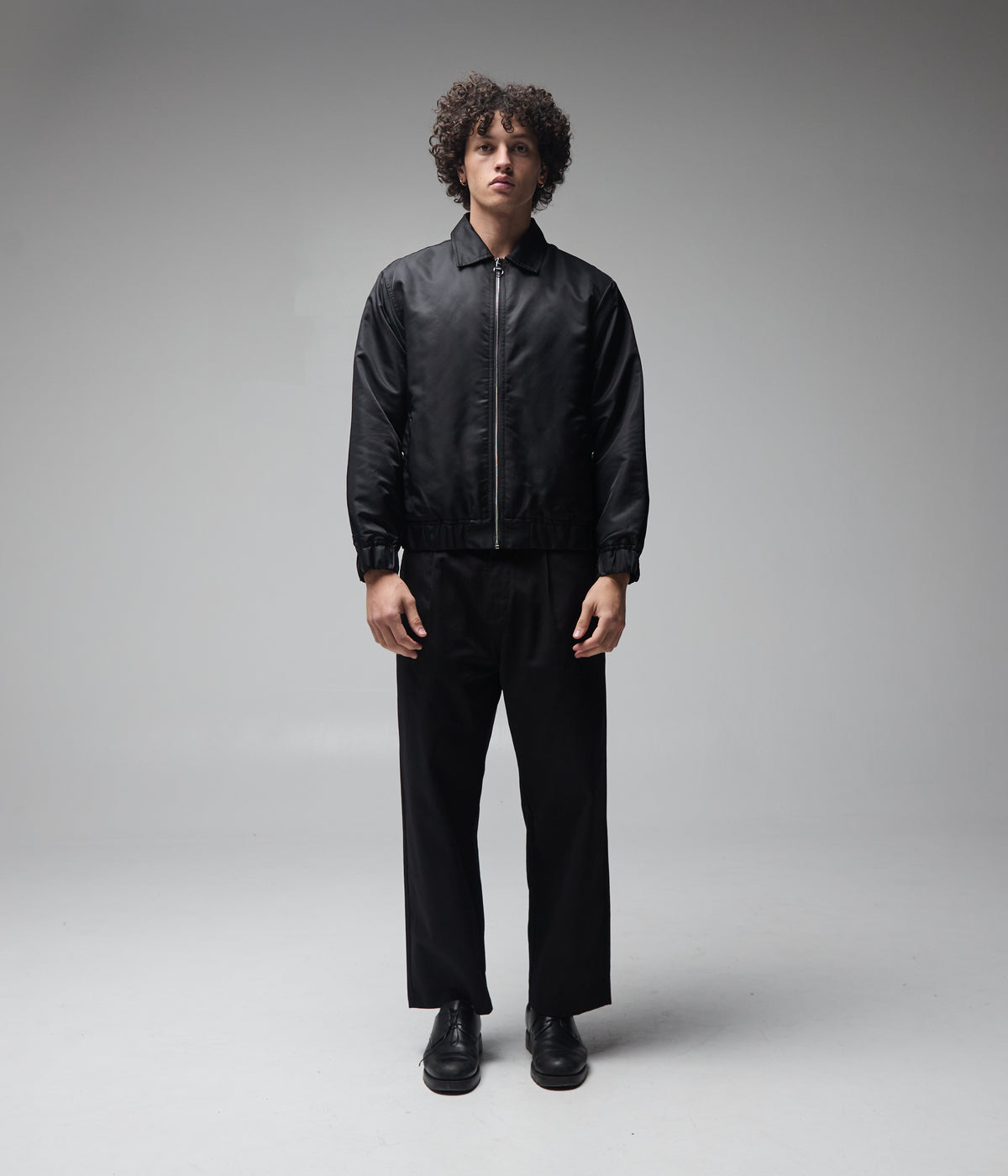ILLUSION NYLON JACKET // BLACK