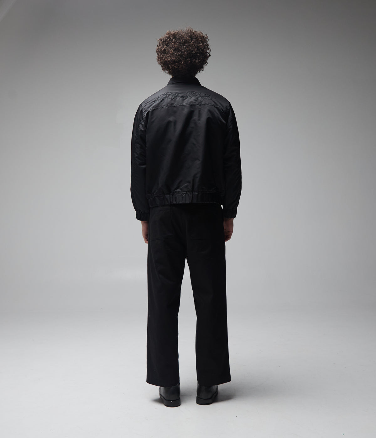 ILLUSION NYLON JACKET // BLACK