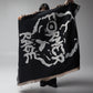 SKULLZ THROW BLANKET // BLACK