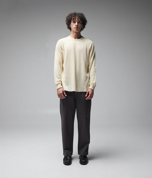AG RAGLAN WAFFLE // BONE
