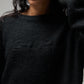 ILLUSION MOHAIR KNIT // BLACK