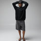 ILLUSION MOHAIR KNIT // BLACK