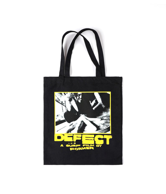 DEFECT TOTE BAG // BLACK (PRE-ORDER)