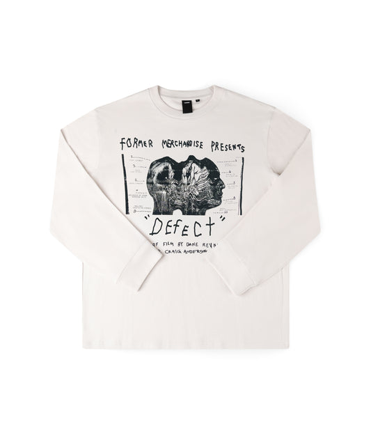 DEFECT BRAIND LS T-SHIRT // BONE (PRE-ORDER)