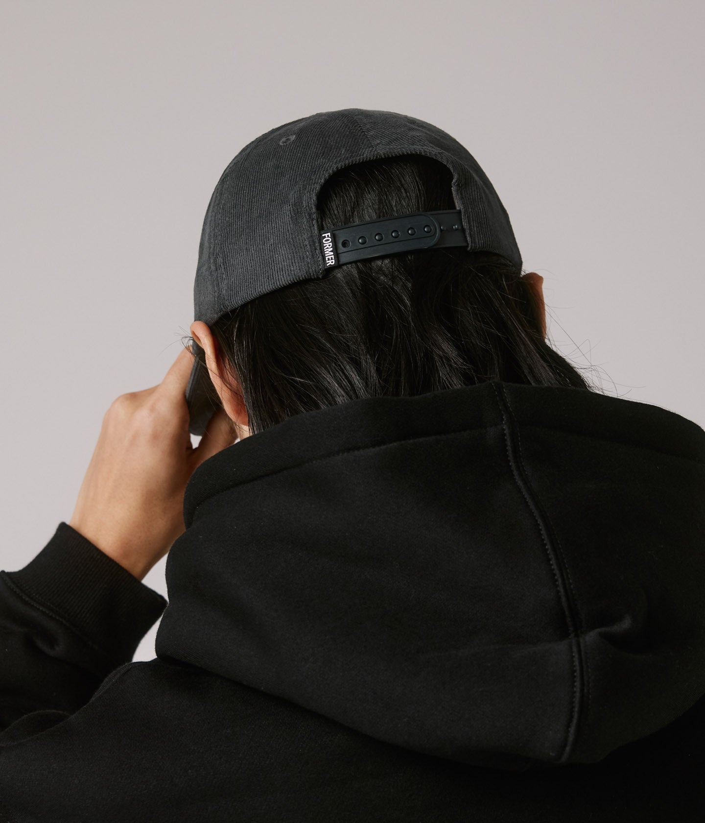 HALO CORD CAP // CHARCOAL
