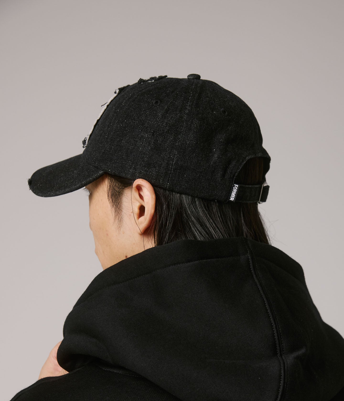 COMPLICRUX DENIM CAP // WASHED BLACK