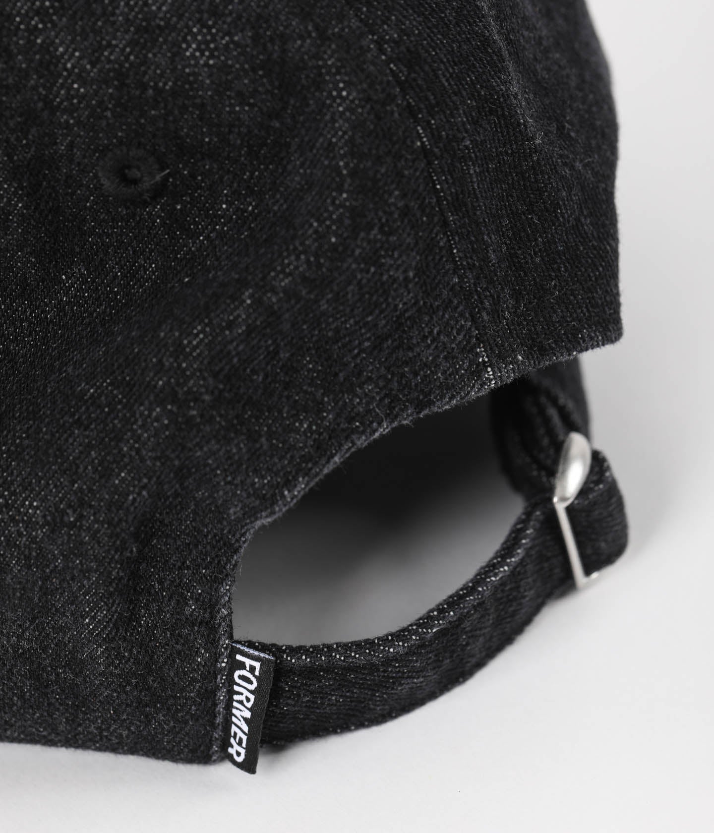 COMPLICRUX DENIM CAP // WASHED BLACK