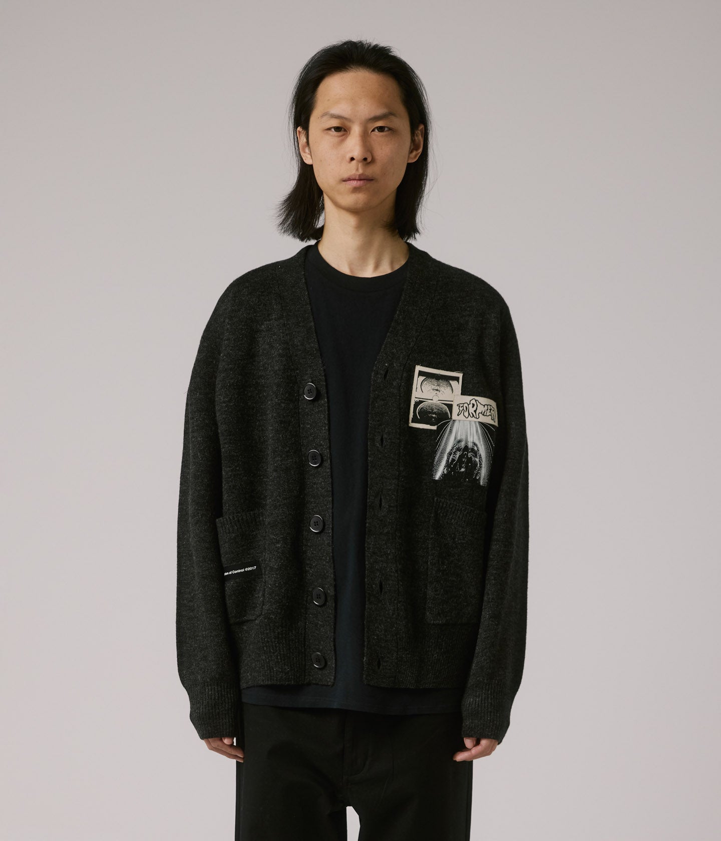 AG CARDIGAN // BLACK – FORMER MERCHANDISE
