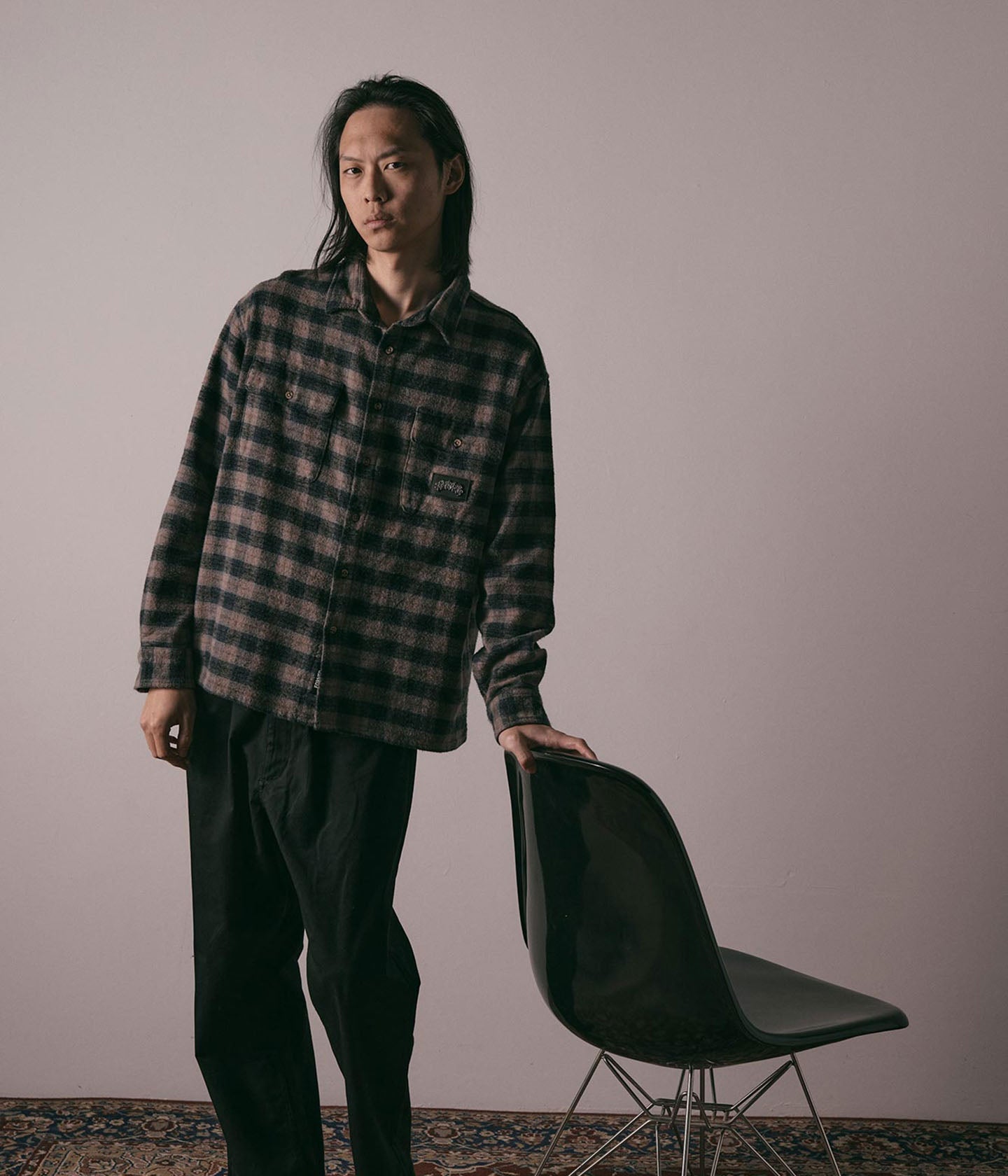 Former Manners Plaid LS Shirt - Black – Palm Isle Skateshop