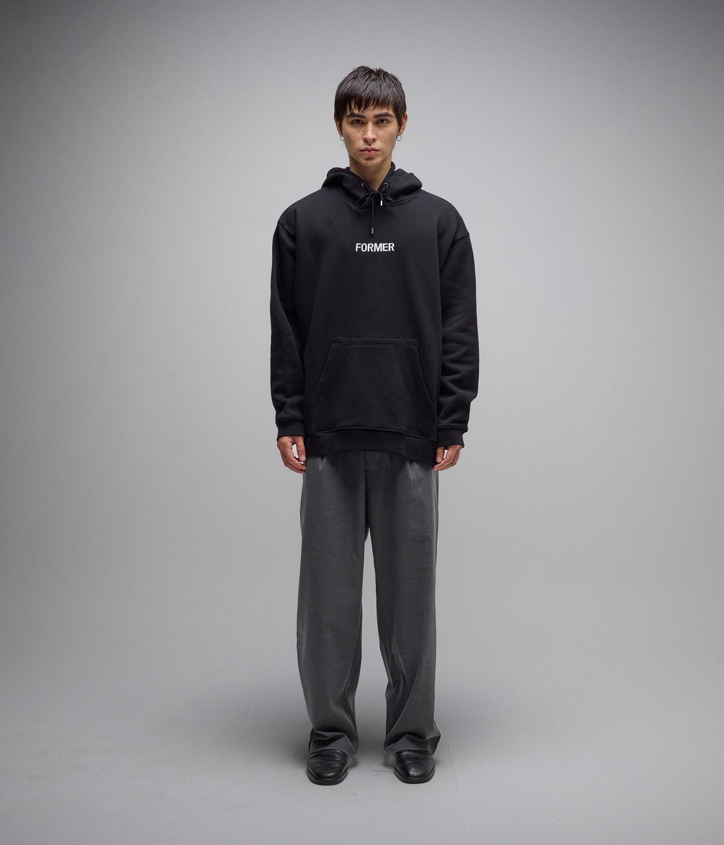 LEGACY EMBROID HOOD // BLACK