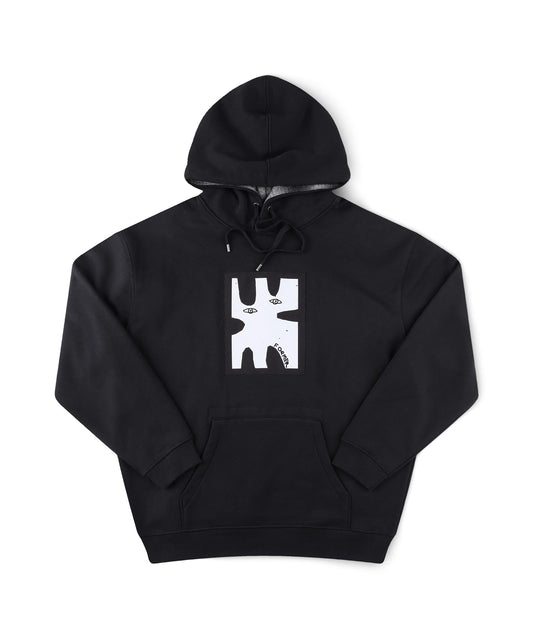 ENIGMA PATCH HOOD // BLACK