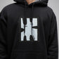 ENIGMA PATCH HOOD // BLACK