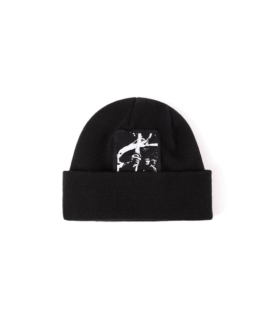 SACRIFICE PATCH BEANIE // BLACK
