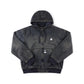 ENIGMA HOODED DENIM JACKET // DARK BLUE