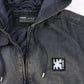 ENIGMA HOODED DENIM JACKET // DARK BLUE