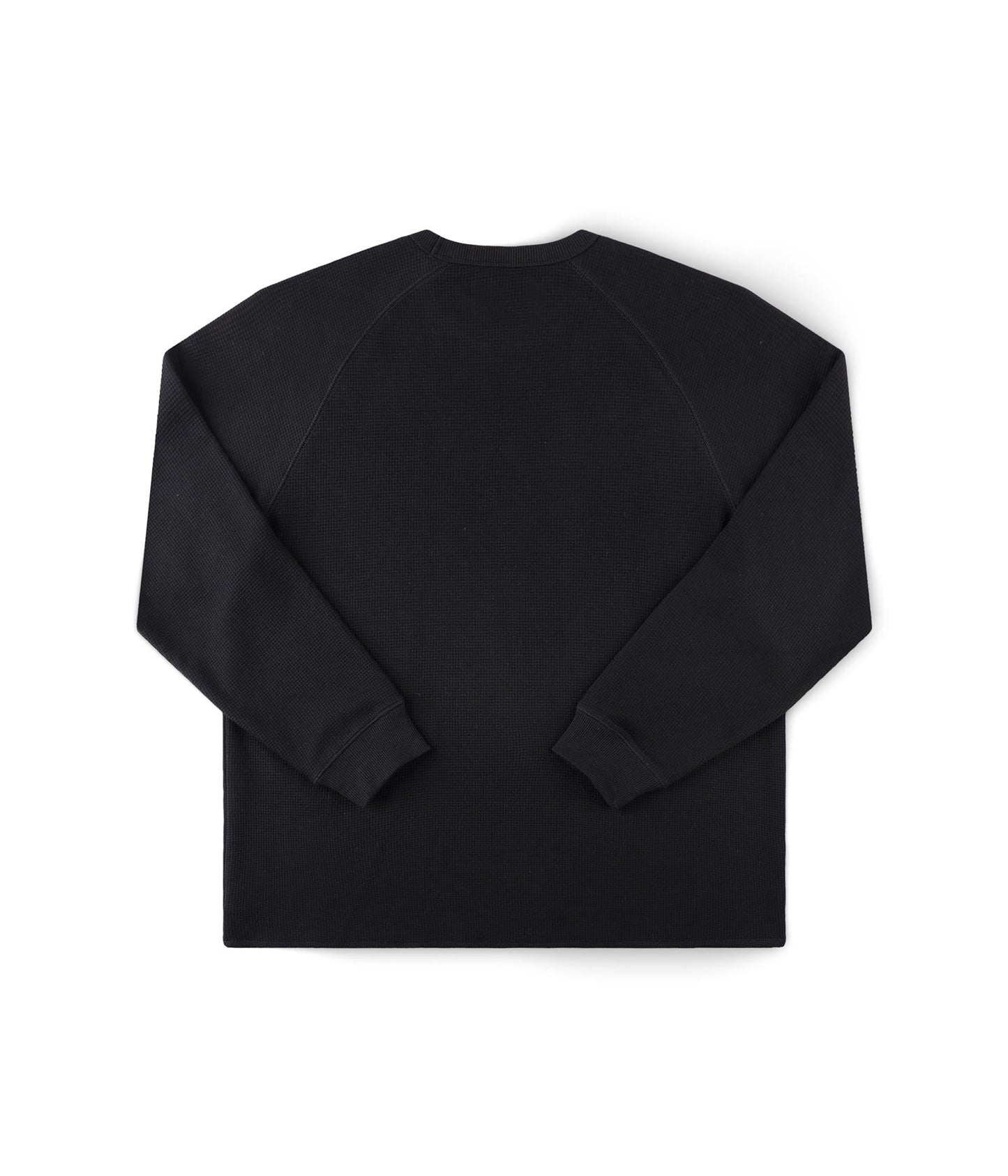 AG RAGLAN WAFFLE // BLACK