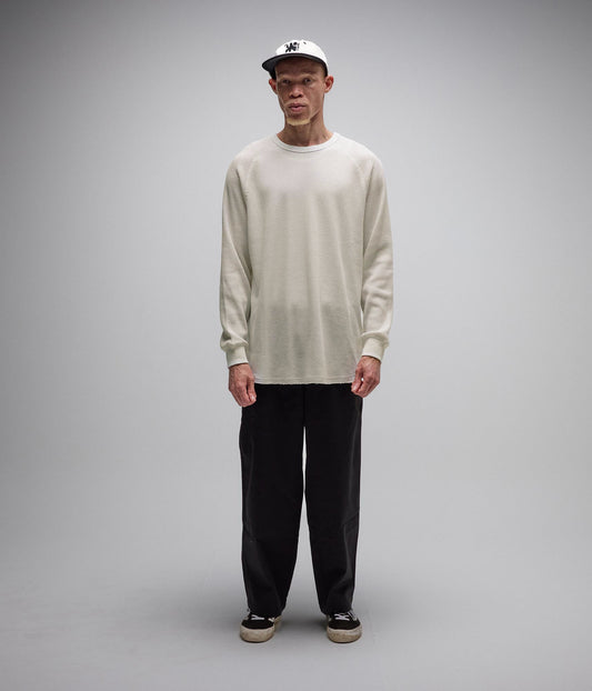 AG RAGLAN WAFFLE // BONE