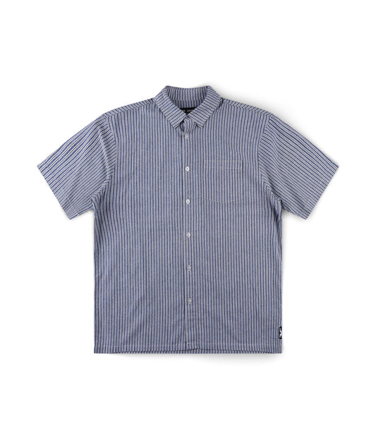 REYNOLDS STRIPE SHIRT // BONE NAVY